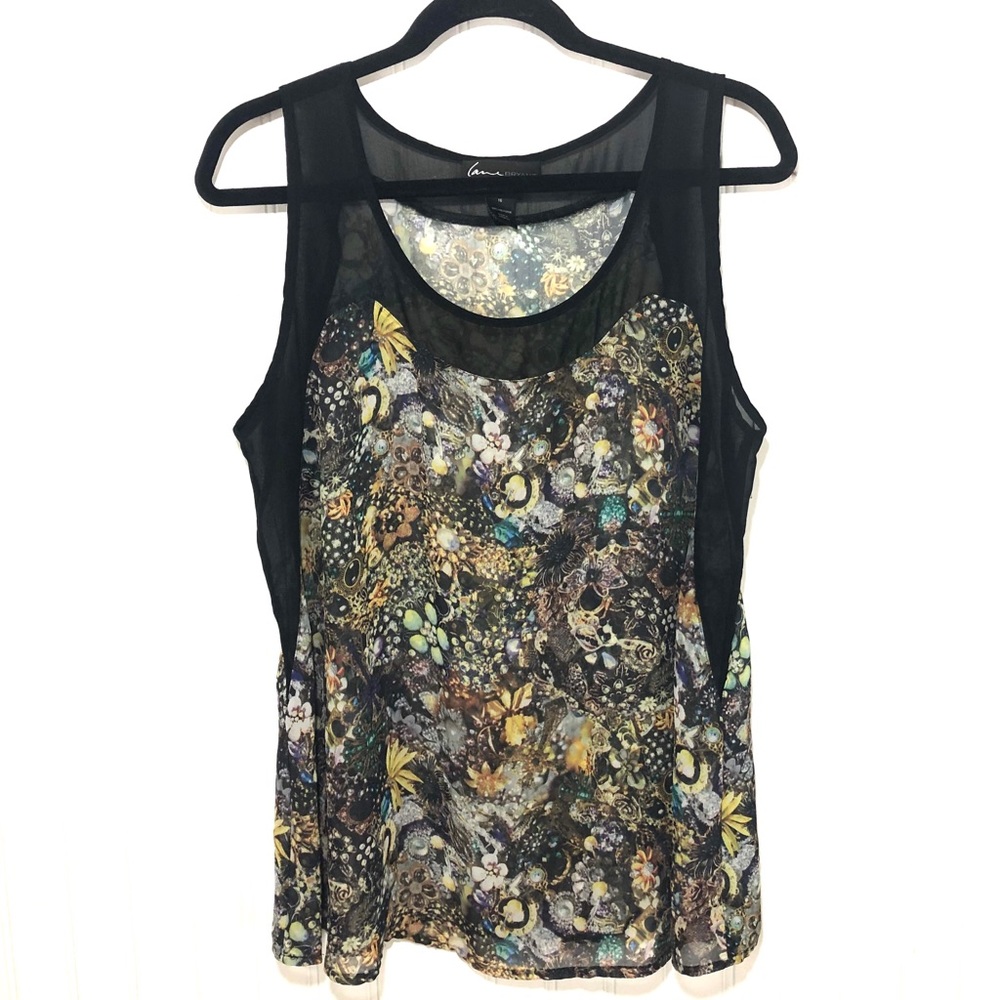 Lane Bryant floral sheer tank top 16
